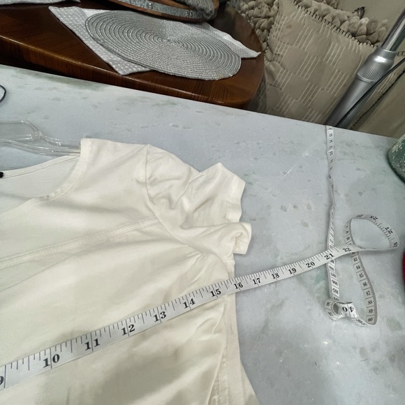 THEORY Beautiful White Ruched Shirt - Picture 9 of 9